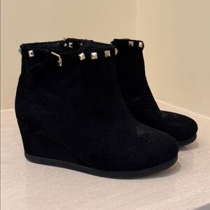 Black Studded Ankle Boots